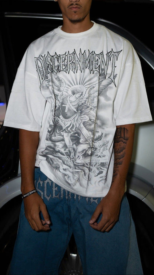 "LIGHT OVER DARKNESS" OVERSIZED T-SHIRT