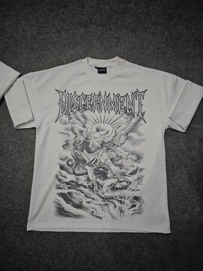 "LIGHT OVER DARKNESS" OVERSIZED T-SHIRT