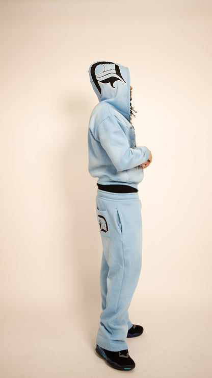 BLUE "AGONY IN THE GARDEN" ZIP UP HOODIE